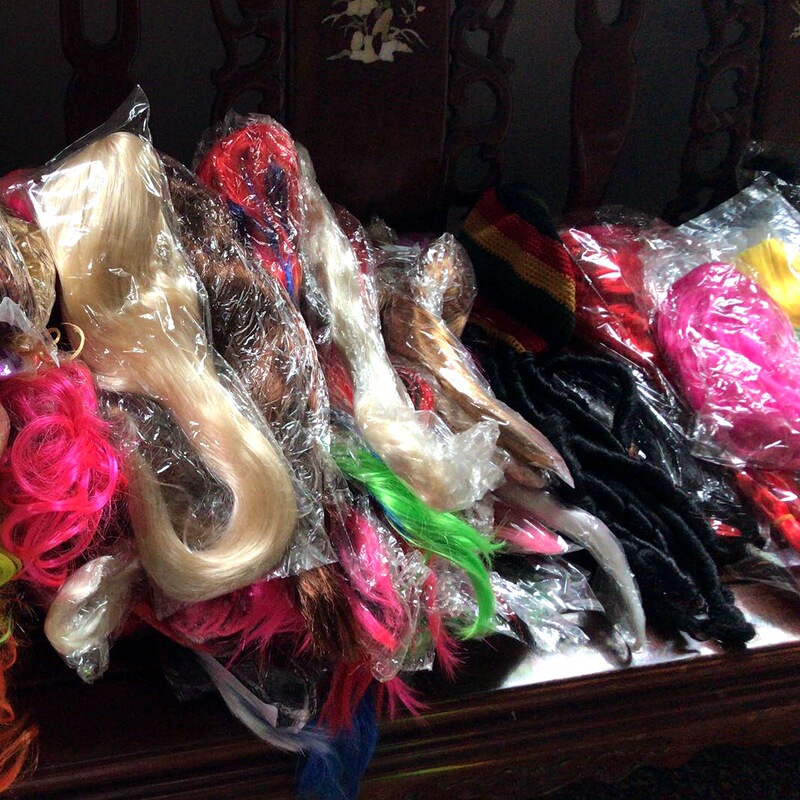 In stock stock wig export foreign trade tail single head cover mixed export Indian customers like low price wigs