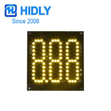 4寸黄色油价牌生产厂家加油机用价格显示牌LED油价屏