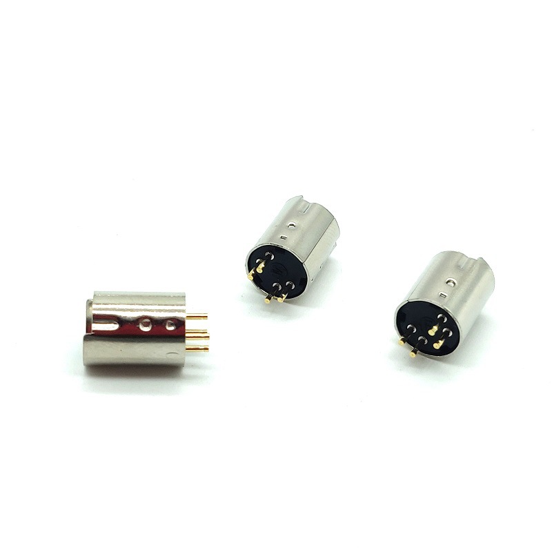 MINI DIN4P  车针铜壳 连接器 S端子 MINI DIN4PIN 公头