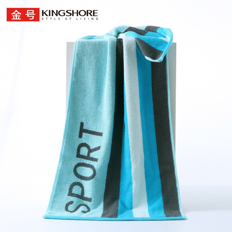 Gold Towel Pure Cotton Type a Stripesd Thickeneded and Enlarged Pure Cotton Fashion Sports Towel 95*40 Gym Running Bathing