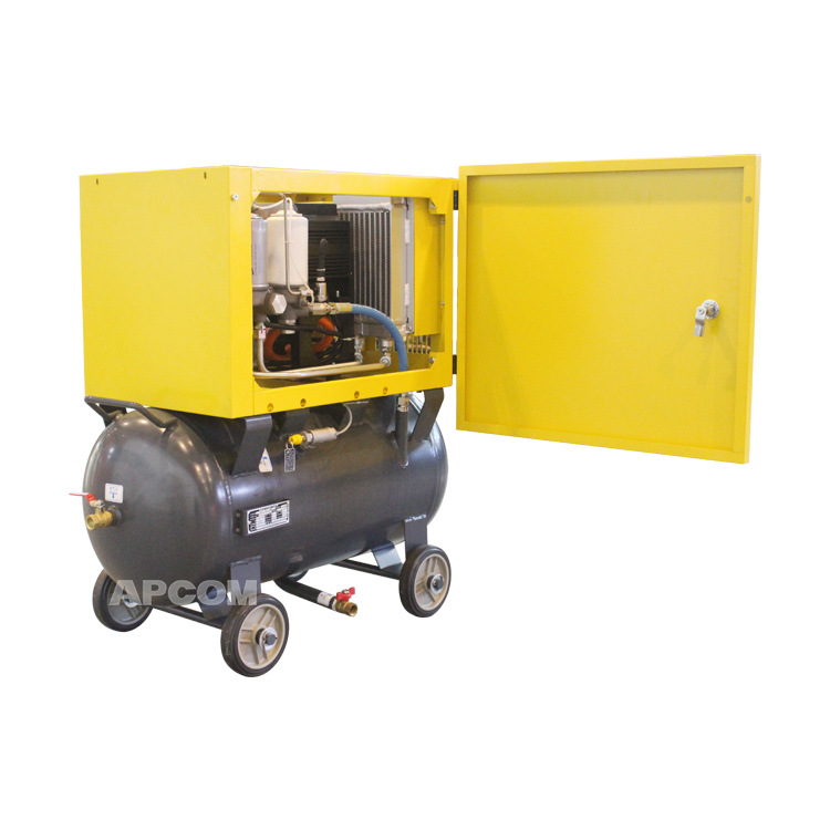 Compresor de aire de tornillo pequeño para el hogar 2.2kw Pintura en aerosol no silenciosa Compresor de aire integrado Bomba de aire