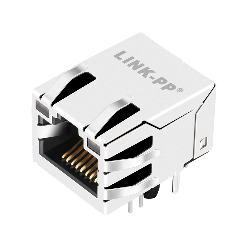 Factory direct 100 M extended with PoE Ethernet connector RJ45 network socket 0826-1L1T-57-F