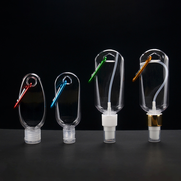 30ml 60ml PETG transparent flip-top bottle no-wash hand sanitizer bottle portable travel分装瓶 paint bottle