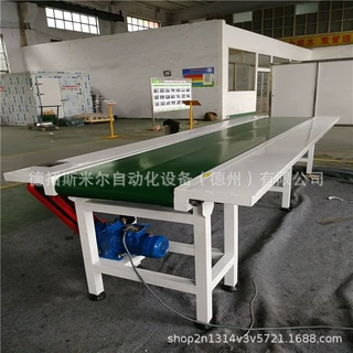皮带直行输送机带式运输袋装产品运输线皮带爬坡输送机流水线