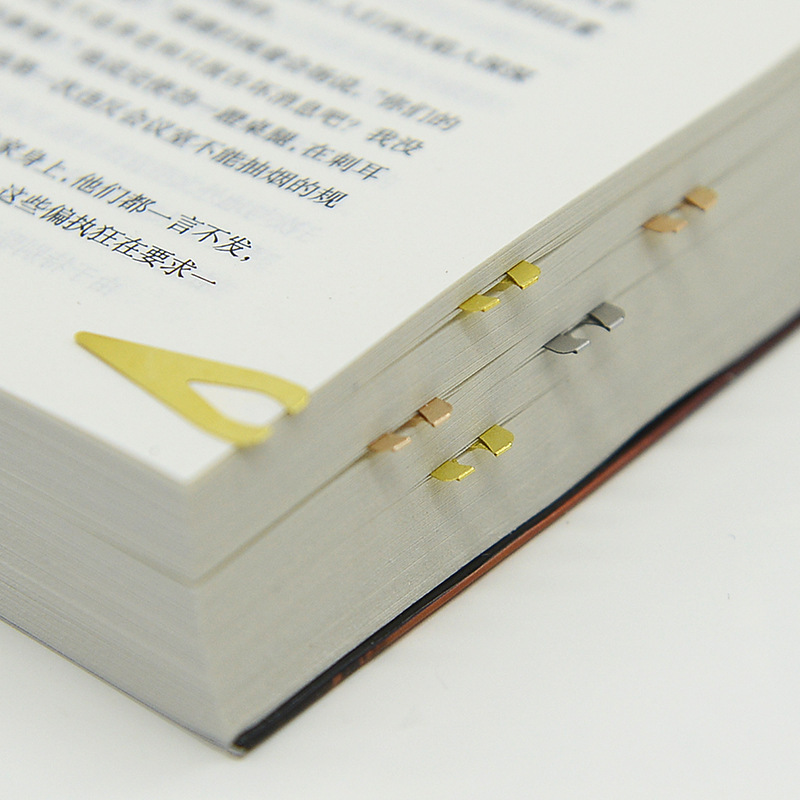 Stagton metal hueco en forma de corazón marcador posicionamiento etiqueta de fábrica de tres colores patente al por mayor productos de negocios creativos