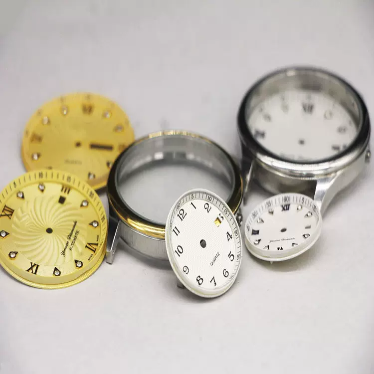 全新618石英表壳 有针把头固机圈后盖