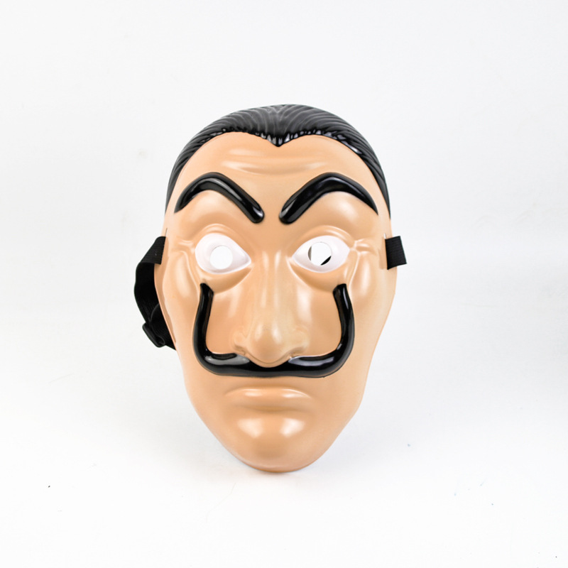 Paper House Lacasadepapel Dali Mask Pvc Plastic Props Holiday Party Costume Accessories