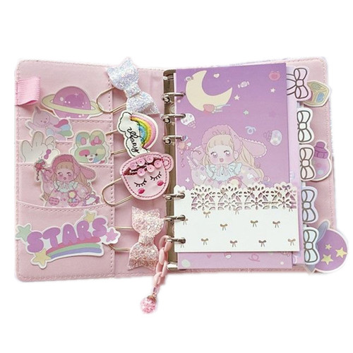 Internet celebrity fairy macaron notebook set sequin creative diary cute girl heart notebook