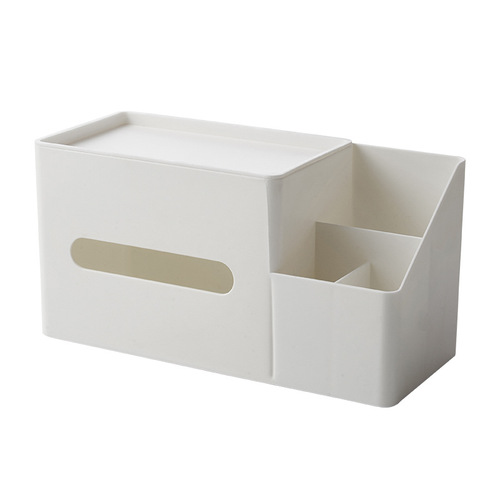 Nordic style bathroom desktop multi-functional household storage tissue box living room storage box creative wholesale tissue paper box