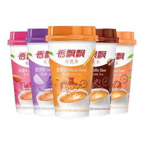 Whole box of Xiangpiaopiao milk tea wholesale original flavored taro multi-flavor mixed milk tea instant afternoon tea food