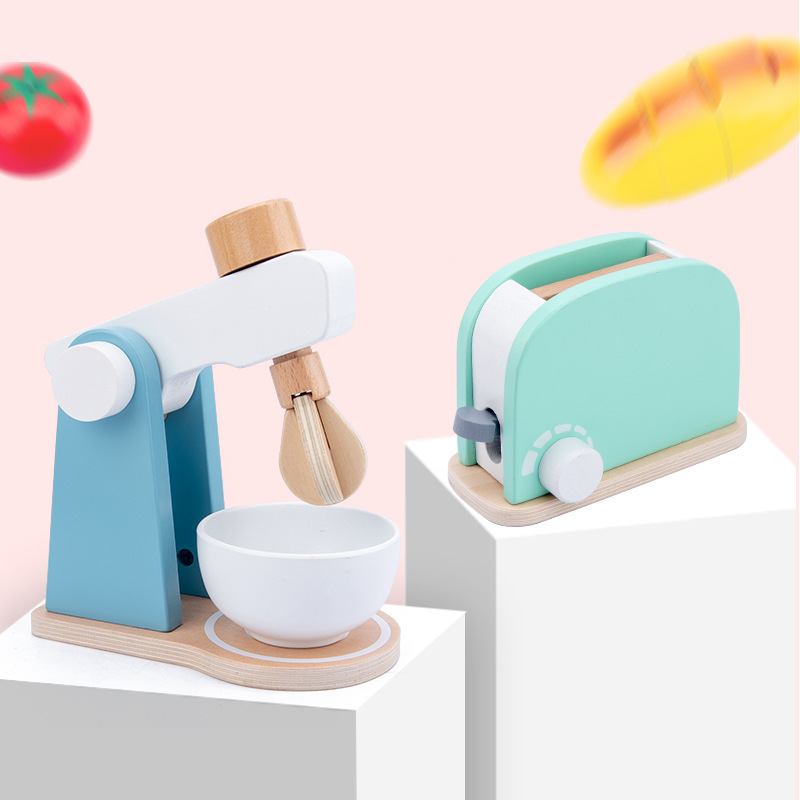 Juguetes de cocina educativos para niños de madera horno de madera niña jugar casa simulación vida hogar juguetes eléctricos 24,3