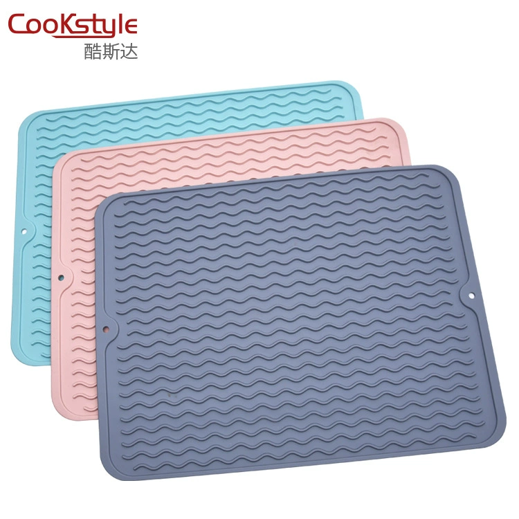 (Cross-border trading), silicone drying rack, kitchenware, big universal table mat, increased thickness
