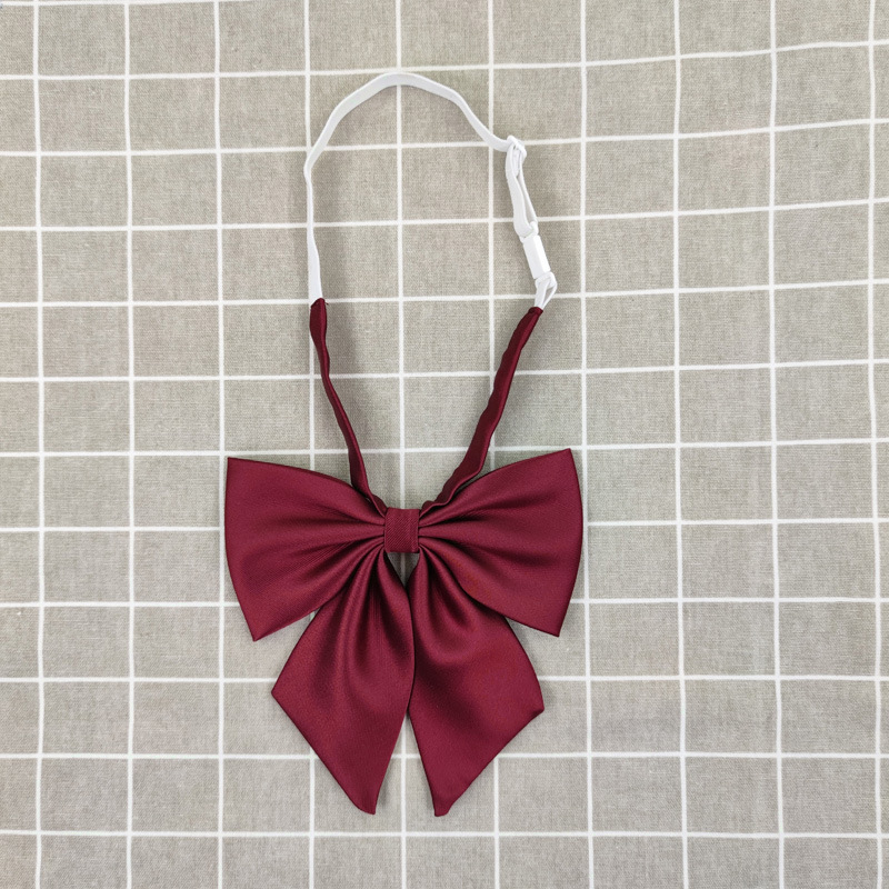 4-Color japonés pajarita collar flor bowknot traje de marinero color sólido gran tamaño gigante pluma raíz uniforme accesorios Decoración