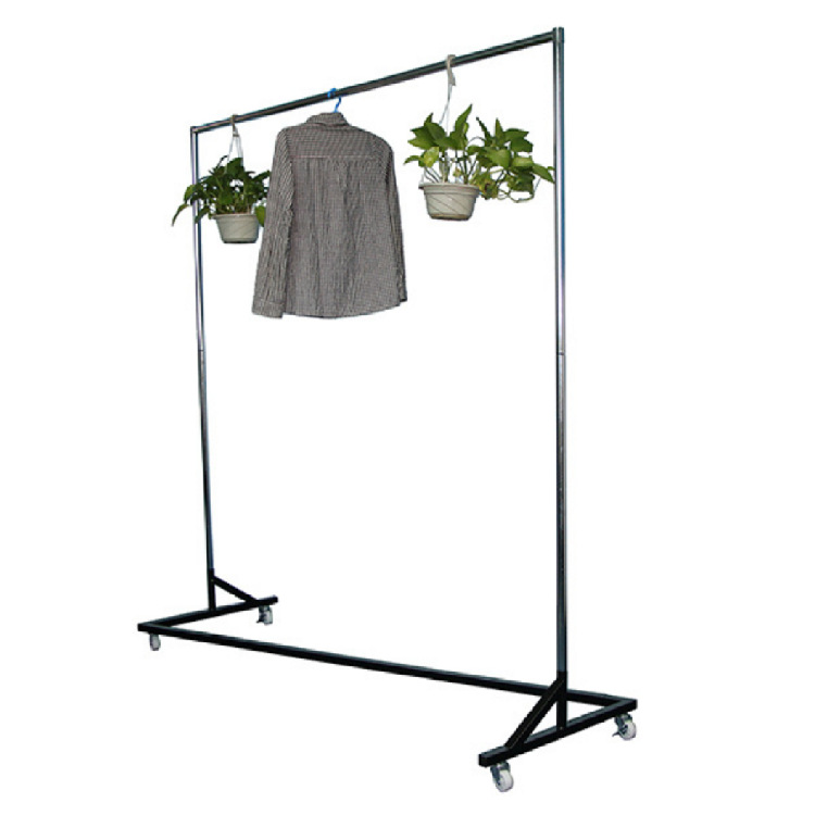 加工生产五金衣服展示架落地式商超服装店服饰陈列挂衣架可定制