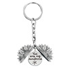 Keychain engraved, metal pendant solar-powered, European style, Birthday gift