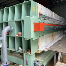 云南西畴高压隔膜压滤机 市政污泥脱水设备 全自动板框厢式过滤机