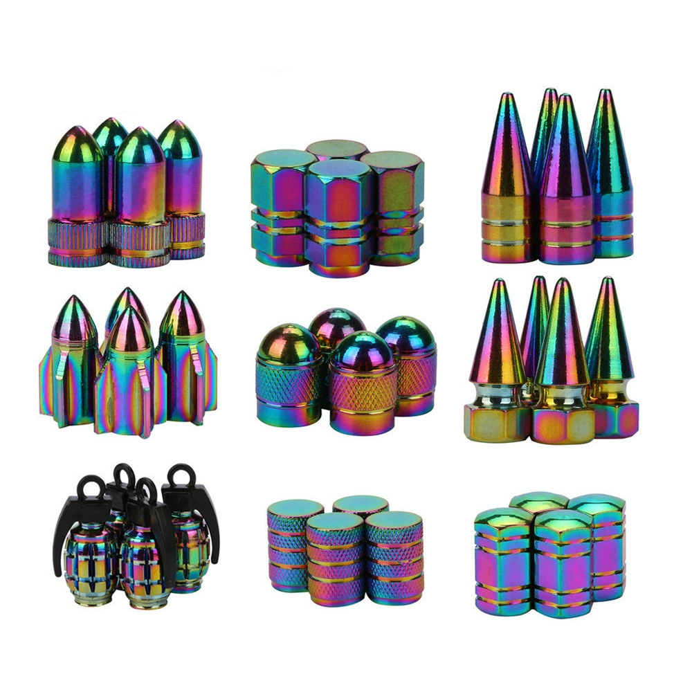 Автомобиль мотоцикл красивый рот магия цвет алюминиевого сплава колпачок клапана Красочные велосипед воздуха колпачок