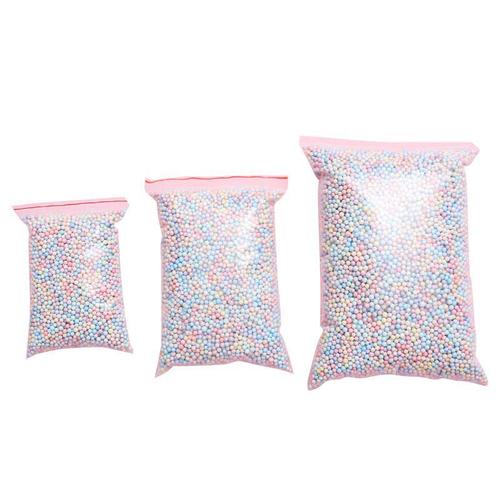 Packaging of 10g 25g 50g 100g Macaron Foam Balls, Surprise Gift Box Filler, Polystyrene Bead Flow Star