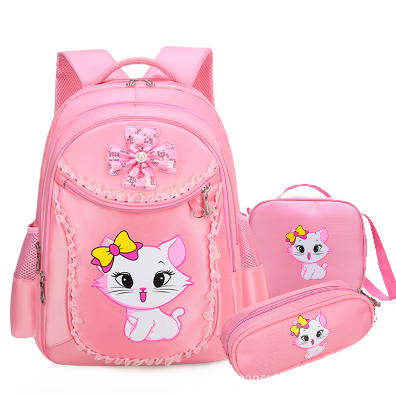 Mochila escolar infantil de entrega rápida – grados 1-6, diseño princesa y liviano