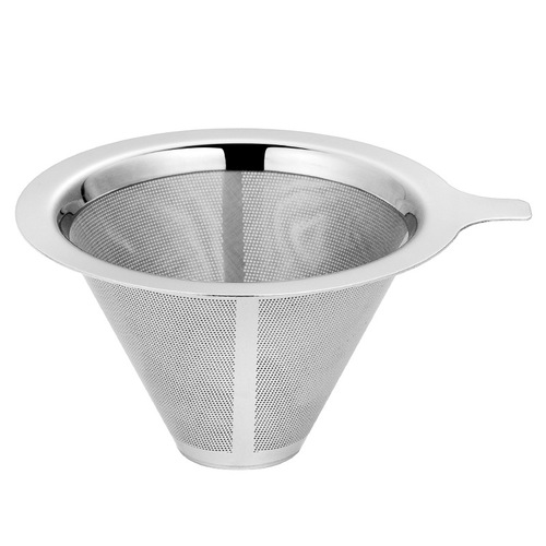 300 mesh stainless steel coffee filter, double-layer filter core, easy to clean, wholesale and dropshipping in large quantities