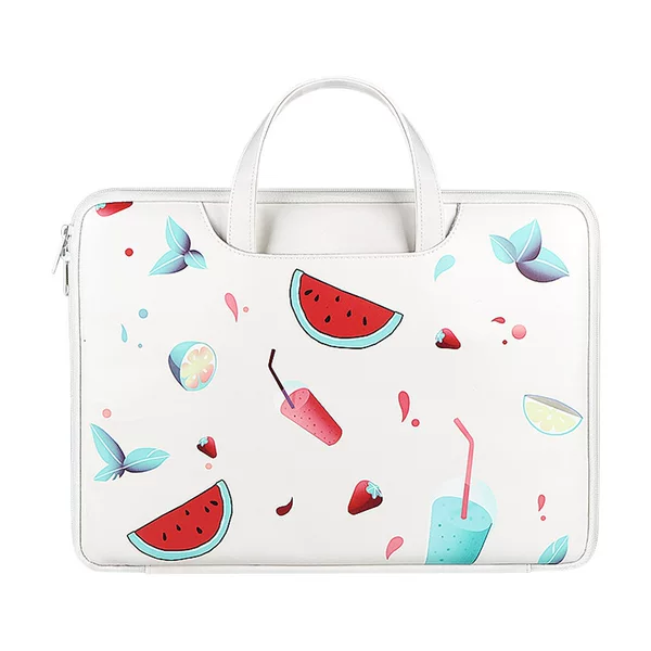 Fruit-Themed Laptop Bag, Tablet Sleeve, Printed Briefcase, iPad Waterproof Notebook Case, Large Capacity, Multifunctional