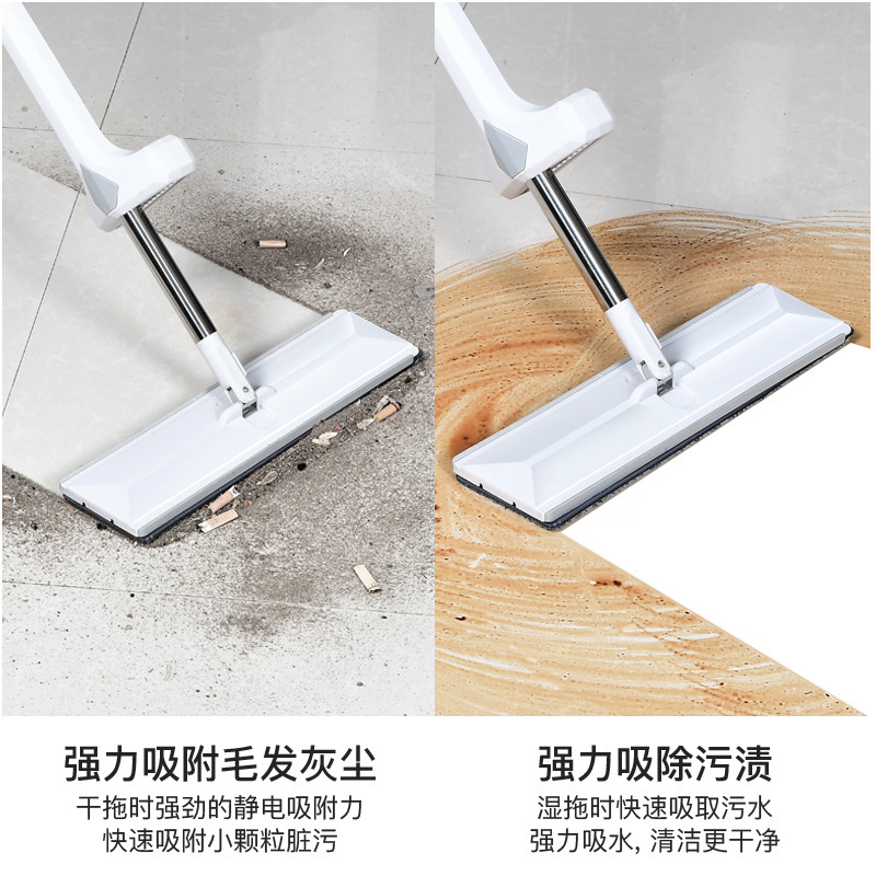 Venta al por mayor de fábrica reemplazo de paño trapeador reemplazo de paño de limpieza de piso trapeador húmedo y seco de doble uso entrega de una pieza