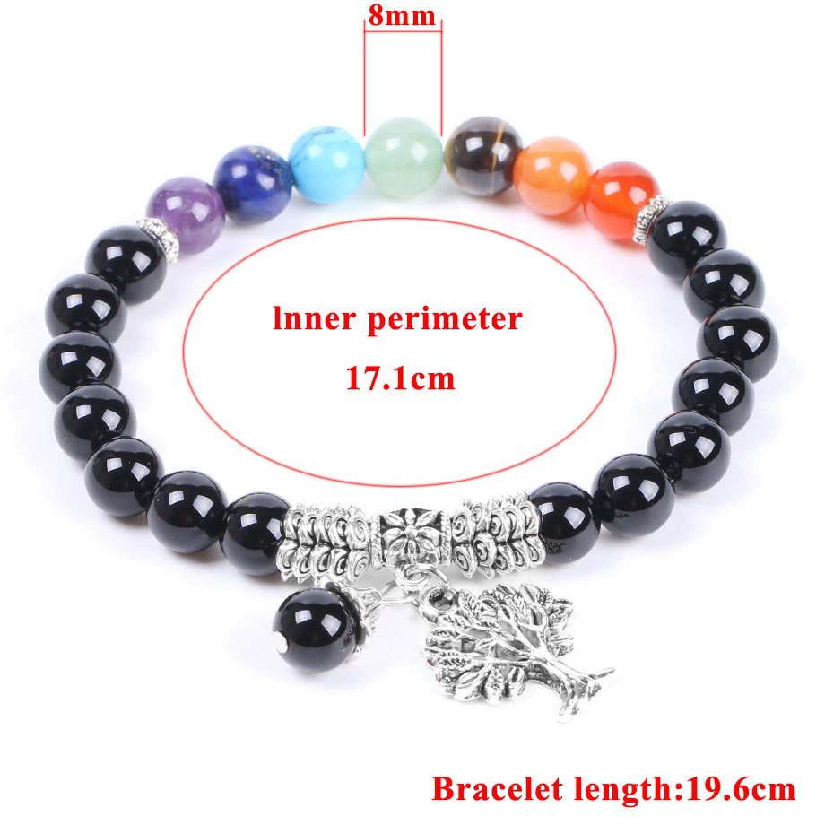 () agate organic crystal bracelet natural stone, jewelry for yoga, 8mm, simple and elegant design