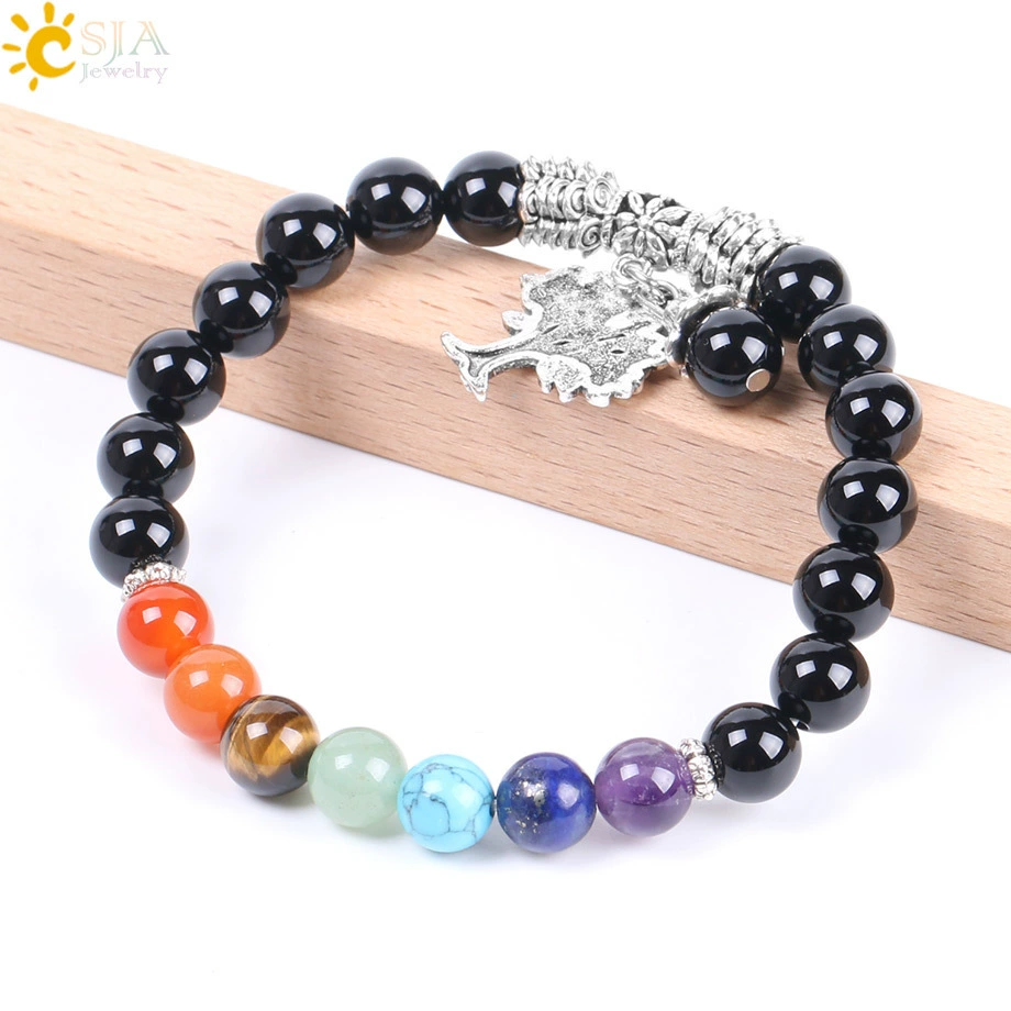 () agate organic crystal bracelet natural stone, jewelry for yoga, 8mm, simple and elegant design