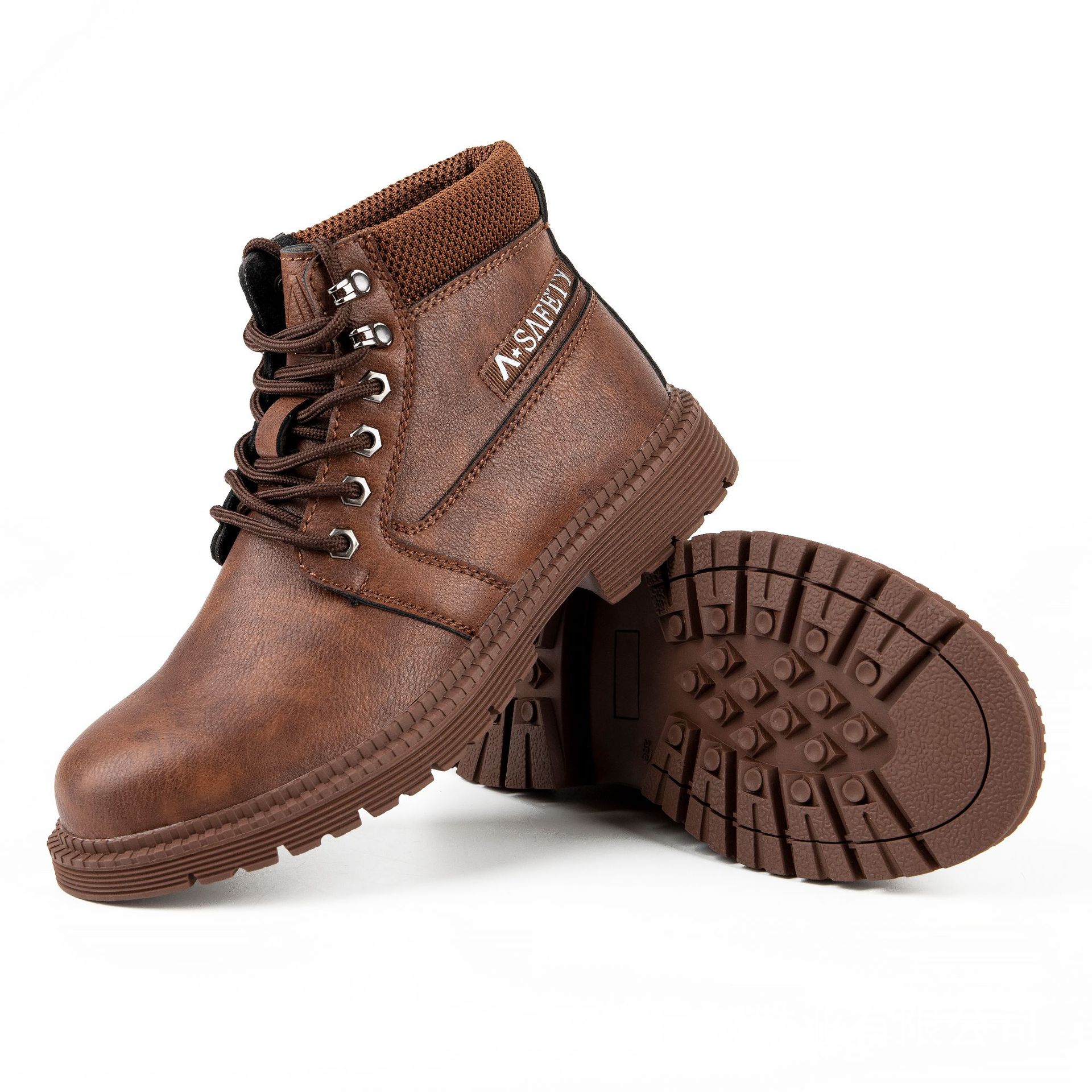 Zapatos de protección de alto impacto, zapatos de seguridad con cabeza de acero, suela de caucho antideslizante y resistente al desgaste, zapatos de trabajo y protección contra el desgaste