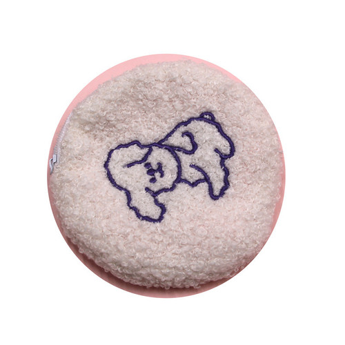 Korean cute ins coin purse plush cosmetic bag cloud smiley bear wash clutch bag makeup storage bag