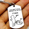 Keychain for beloved for St. Valentine's Day engraved stainless steel, Birthday gift, wholesale