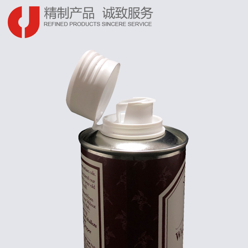 精诚定制25.4mm食品铁罐瓶盖 塑料翻盖食品级油瓶盖塑料盖定做