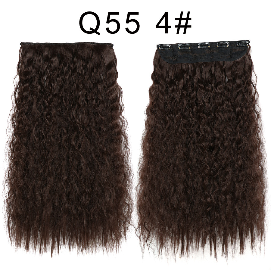 Peluca de una Pieza con Ondas de Agua, Peluca de Fibra Sintética con Clip, Extensiones de Cabello de una Pieza, Venta al por Mayor de Xuchang