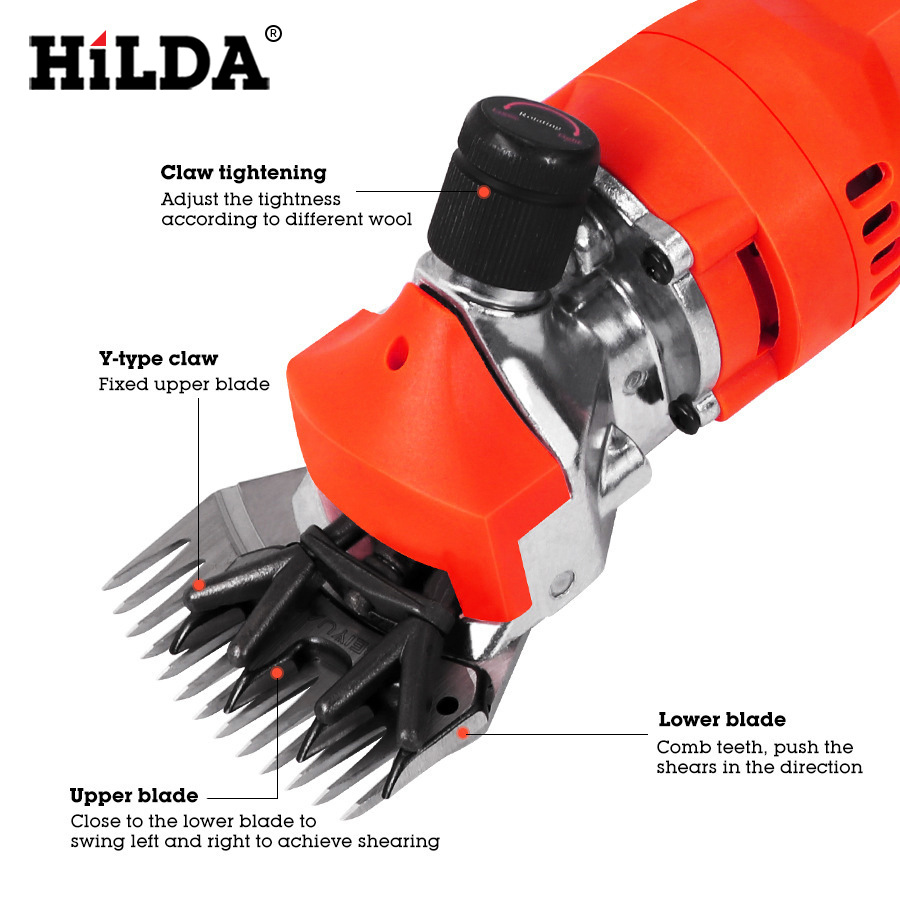 Directo de fábrica Hilda lana tijeras herramientas eléctricas empujador eléctrico empujador de lana en stock al por mayor