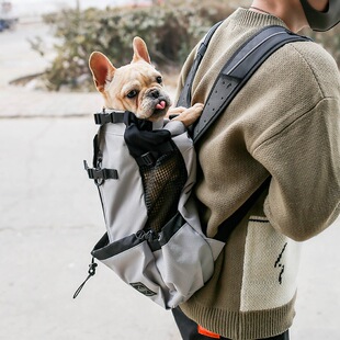 Pet backpack for passengers dog open head bag ventilation breathable washable bicycle outdoor shopping backpack