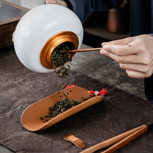 Original bamboo antique tea set plum, chrysanthemum, bamboo orchid handmade bamboo carved tea set tea ceremony accessories tea needle tea clip
