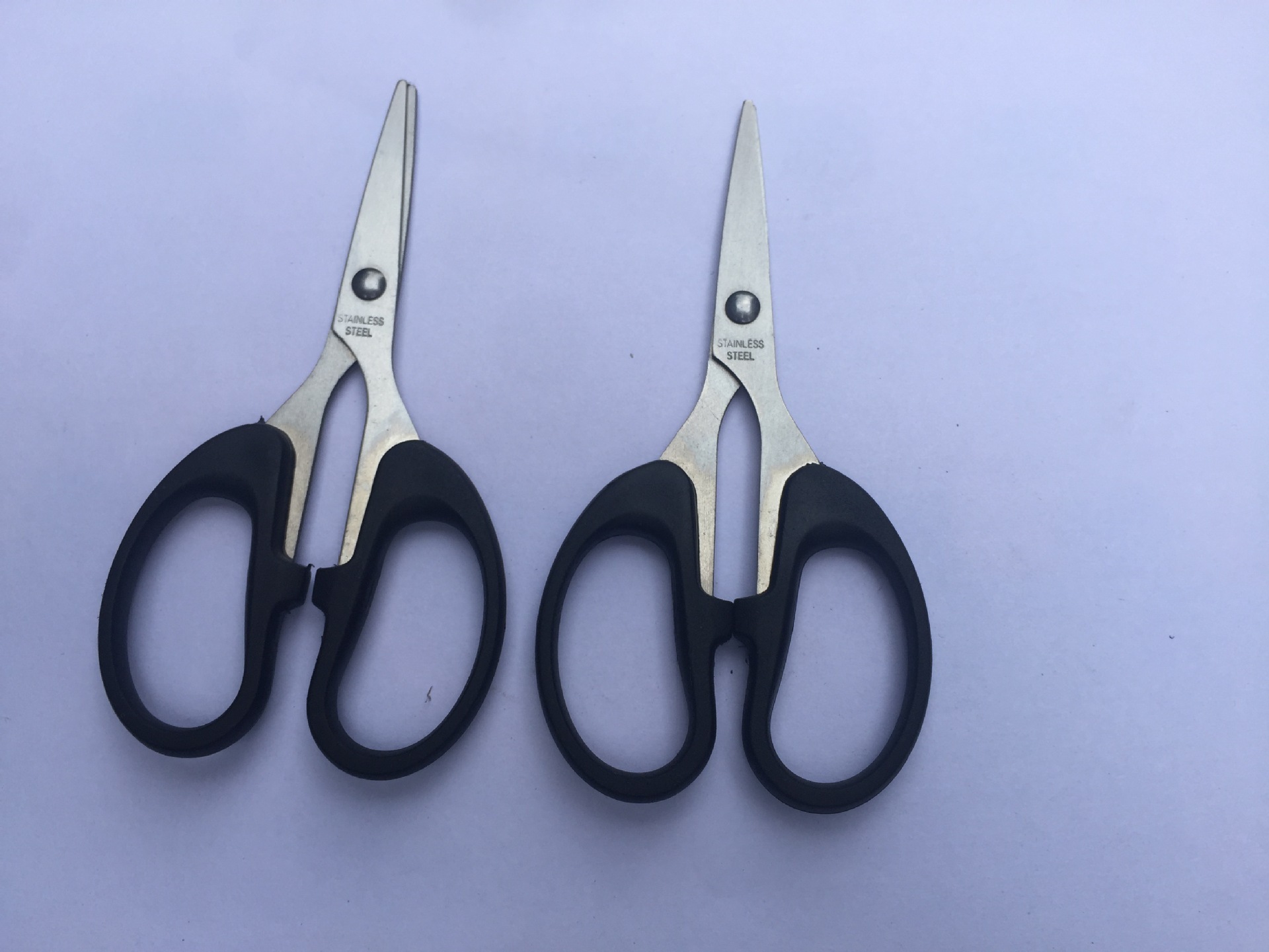 Tijeras de papelería de oficina de cocina doméstica cortador de papel de coser tijeras de cuchillo de arte hecho a mano de acero inoxidable de gran tamaño pequeño