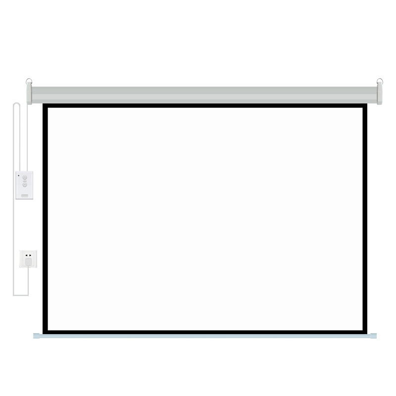 投影机专用幕布16：9 投影仪幕布180寸电动屏幕(无线遥控) 16：10