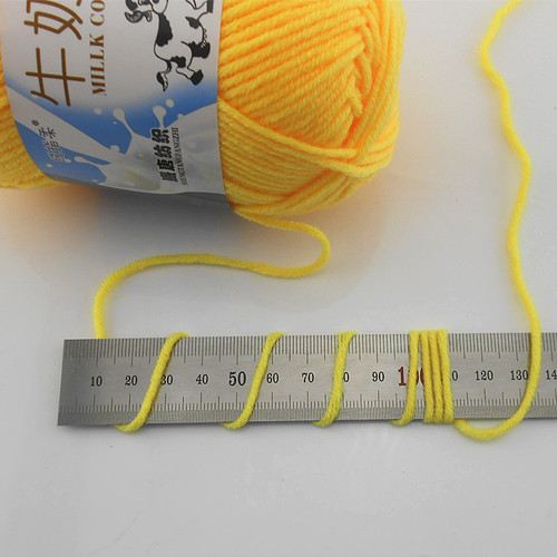 5-ply Milk Cotton Self-Knit Scarf, Coarse Yarn Ball Blanket Crochet Needle DIY Material Kit, Wool Yarn Ball Hand Knit Bag Lining Thread