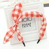 Fashionable hair accessory, headband with bow, cloth, Korean style