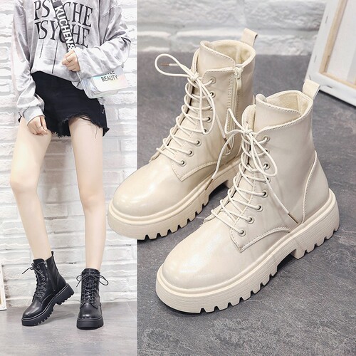 British style Martin boots for women white 2024 new summer thin retro large size Korean style handsome motorcycle short boots