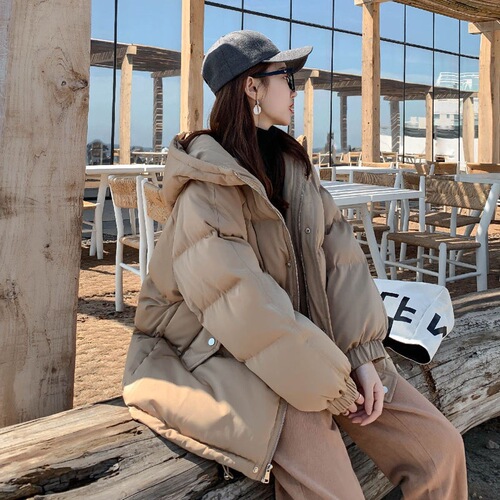 Down jacket women's short Korean style loose cotton coat winter thickened student coat small cotton jacket trendy bread coat