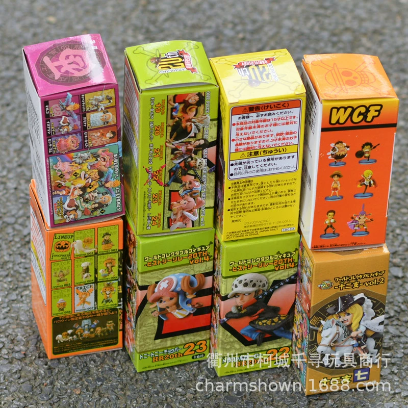 Слот-игрушка One Piece Seven Dragon Ball Naruto и другие аниме 6–10 см кукла качель случайная доставка