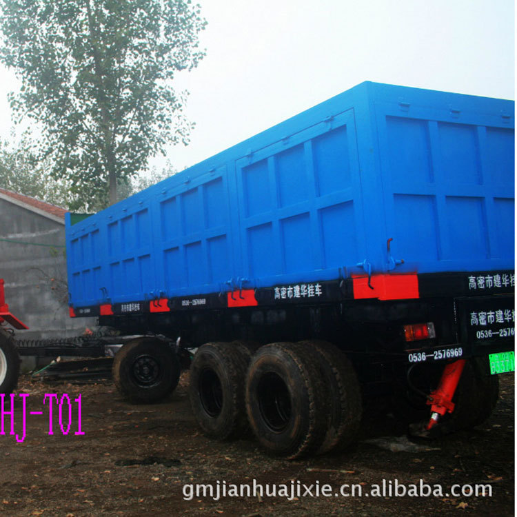 山东厂供应大型液压翻斗拖车 牵引挂车 重型运输搬运设备批发