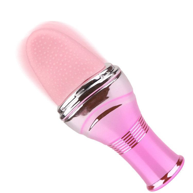 Giocattolo per flirt femminile, lingua artificiale morbida ricaricabile, massaggiatore per cunnilingus_voghion.com