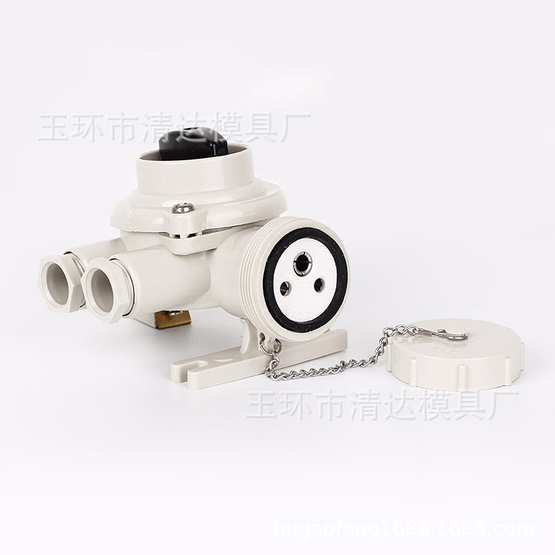 供应船用尼龙插座带开关CZKS202-3  船用配件782882 船用250V插座