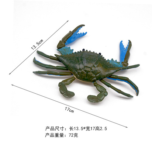 Cross-border marine toys solid crab hermit crab simulation toy model lobster popular science model children's toys