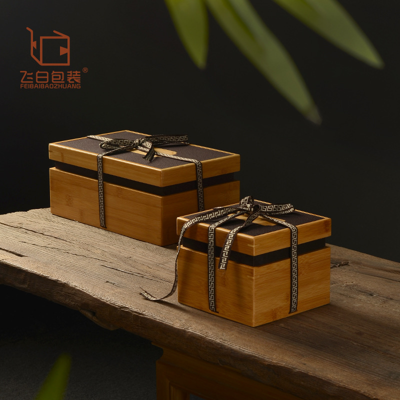 high-grade solid wood teacup teapot packing gift storage box laser carving logo