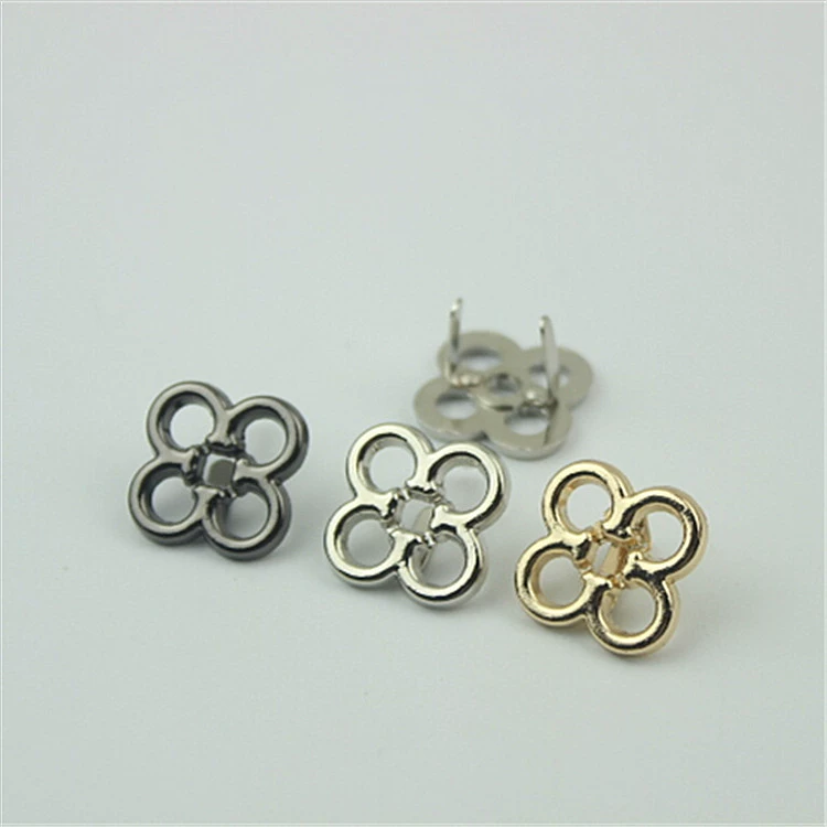 Оптовые аксессуары для багажа легкое золото металл маленький цветок пряжка обувь Цветочная обувь пуговица шляпа аксессуары для одежды