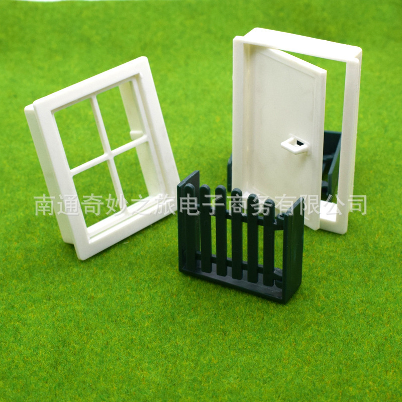 Sand Table Model Building Material Accessories DIY Small House Villa Castle Small Bricklayer Plastic Doors and Windows